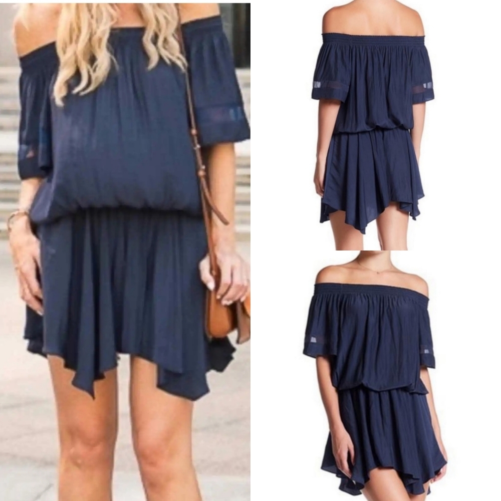 Ramy brook navy dress, size m